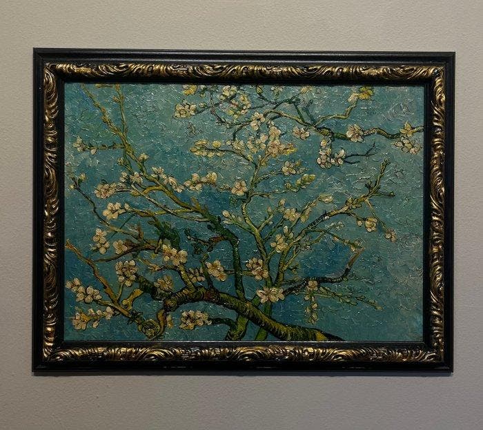 École française (XX) - Da Vincent Van Gogh - Ramo di, Antiquités & Art, Art | Peinture | Classique