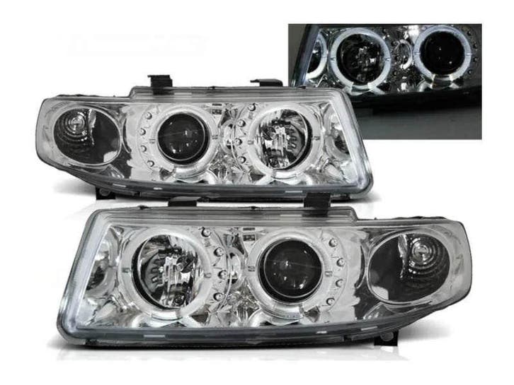 Angel Eyes Chrome koplampen geschikt voor Seat Leon Toledo, Autos : Pièces & Accessoires, Éclairage, Envoi