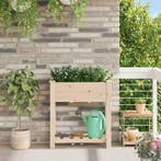 vidaXL Tuin Plantpot Beige 71 x 37 x 76,5 cm Massief, Verzenden, Nieuw