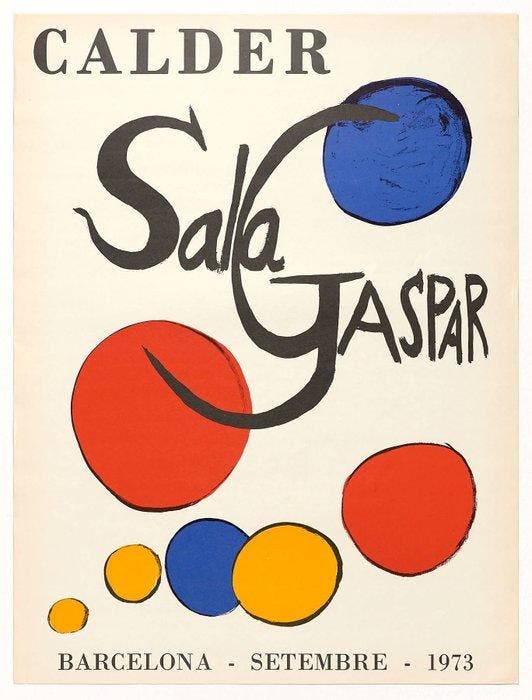 Alexander Calder - Sala Gaspar ** ORIGINAL LITHOGRAPHIC, Antiek en Kunst, Kunst | Tekeningen en Fotografie