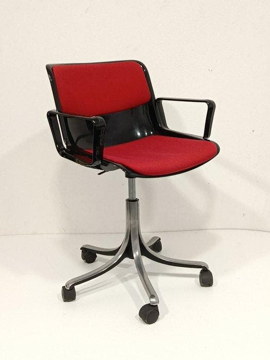 Tecno - Osvaldo Borsani - Stoel - Modus - Aluminium, Plastic, Antiek en Kunst, Antiek | Meubels | Stoelen en Sofa's