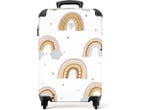 Veiling - Koffer handbagage regenboog stippen, Handtassen en Accessoires, Koffers, Nieuw