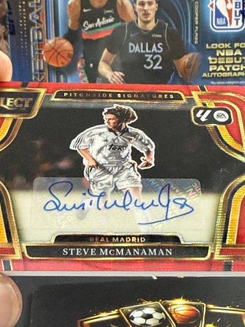 2025/26 Panini Select Steve McManaman autógrafo Real Madrid, Verzamelen, Nieuw