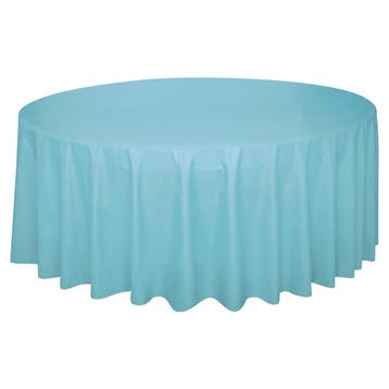 Lichtblauwe Tafelkleed Rond 2,13m, Verzenden, Nieuw