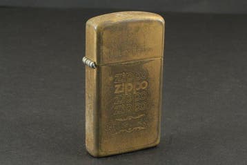 Zippo - Double Year Solid Brass - Zakaansteker - Messing