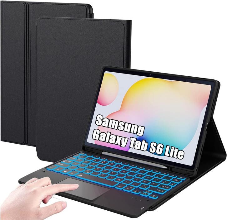 Tab S6 Lite Toetsenbordhoes | 36% Retour Deal | Sla je slag, Computers en Software, Tablet-hoezen, 10 inch, Nieuw, Bescherming voor- en achterkant