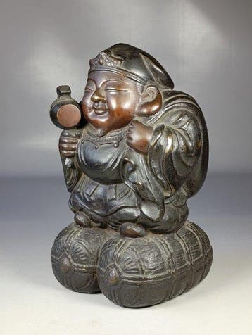 Brons - Hoju / Yasuhisa () - Beeld van Daikokuten in