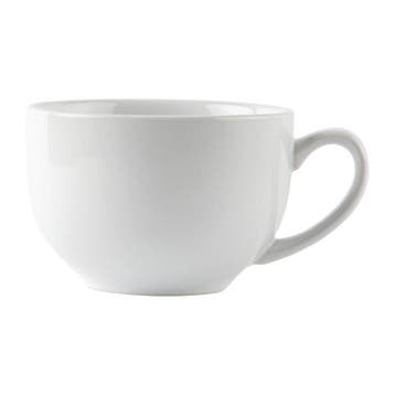 Cappuccinokopjes | CAFÉ | Keramiek | Wit | 34cl | 12 Stuks, Verzenden