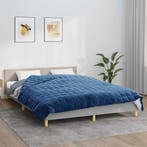 vidaXL Verzwaringsdeken 200x200 cm 9 kg stof blauw, Verzenden, Nieuw