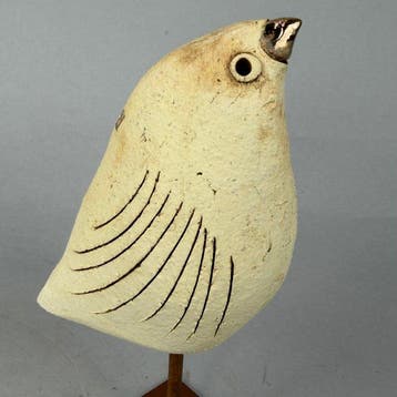 Ewa Budzowska - sculptuur, NO RESERVE- BIRD- (decorated 24