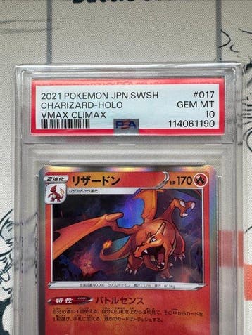 Pokémon - 1 Graded card - Charizard 017/184 Foil - PSA 10 -