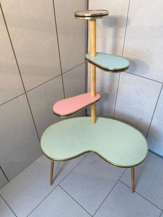 Table dappoint - Bois de pin - Table à plantes rétro, Antiquités & Art, Art | Objets design