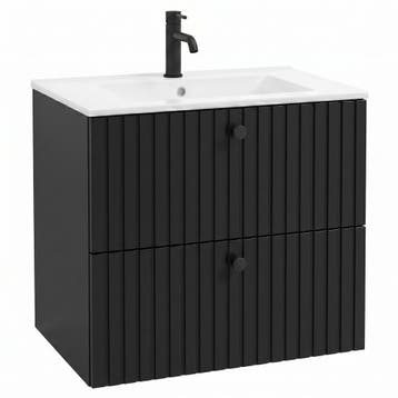 Badkamermeubel Set Fargo 80 x 45 cm – Mat Zwart, Verzenden