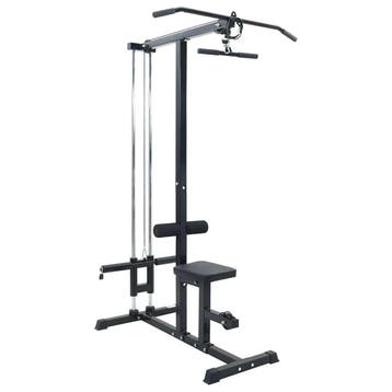 vidaXL Lat pulldown machine Zwart 110 x 70 x 187 cm, Verzenden