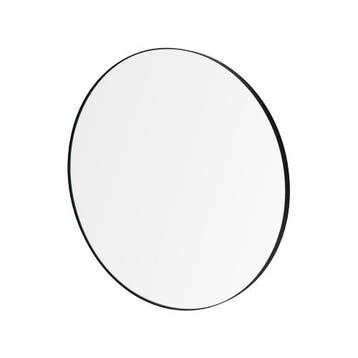 Blomus Rim Wandspiegel Zwart Glas Helder Ø80cm 66933 -, Huis en Inrichting, Woonaccessoires | Spiegels, Verzenden, Zo goed als nieuw
