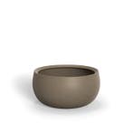 Polyester plantenbak Lora Ø80x40cm - Met bodem, Kunststof, Rond, Nieuw, 60 tot 100 cm