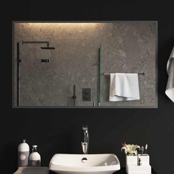 vidaXL LED Badkamerspiegel Transparant 100 x 60 cm gehard, Verzenden, Nieuw