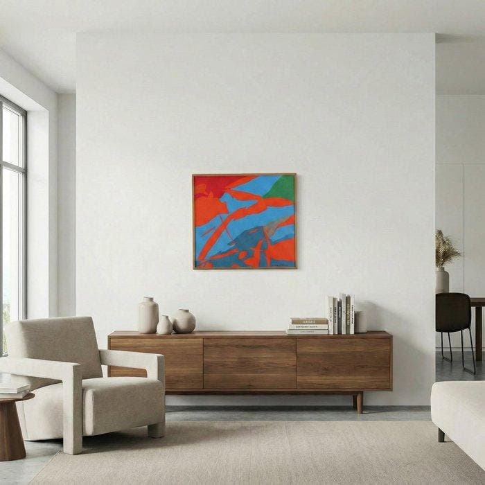 Kuno Schiefer (1948-1992) - Reaccionario, Antiek en Kunst, Kunst | Schilderijen | Modern