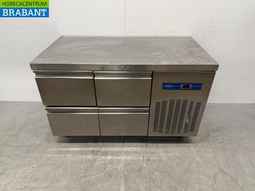 RVS Rubbens Koelwerkbank 4 Laden 132 cm 230V Horeca, Ophalen of Verzenden