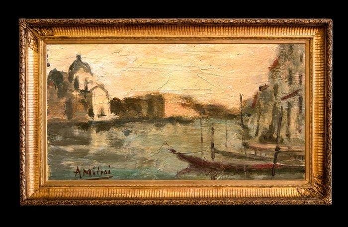 Alessandro Milesi (1856-1945) - Venezia, Antiek en Kunst, Kunst | Schilderijen | Klassiek