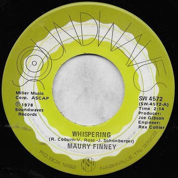 Maury Finney - Whispering / Send Me The Pillow, Verzenden