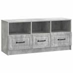vidaXL TV Kast met lade Betongrijs 102 x 34,5 x 47 cm, Huis en Inrichting, Verzenden, Nieuw