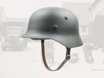 Replica Duitse helm M40 ww2, Ophalen of Verzenden, Helm of Baret