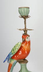 Chandelier (2) - Bronze, Porcelaine