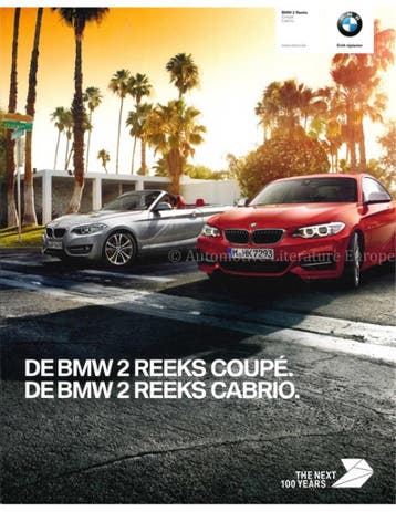 2016 BMW 2 SERIE BROCHURE NEDERLANDS