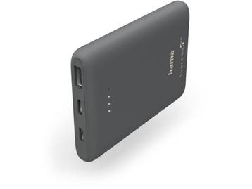 Hama Supreme 5HD - Powerbank 5000mAh - Snel opladen - Klein, Verzenden, Nieuw, Hama