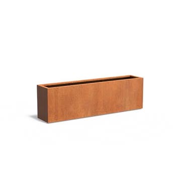 Cortenstaal plantenbak 200x40x60cm - Met bodem, 100 cm of meer, Nieuw, Metaal, 60 cm of meer
