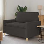 vidaXL bank / zetel Donkergrijs 126 x 81 x 87,5 cm Stof, Verzenden, Nieuw
