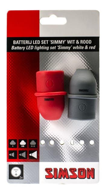 Simson Simmy Batterij LED set. 3 LEDs. 29 LUX/13.5 LUX, Verzenden, Nieuw