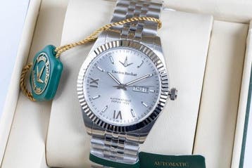 Lucien Rochat - BIENNE - Automatic - Silver - day/date - 41