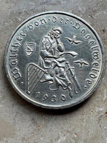 Allemagne, République de Weimar 3 Reichsmark 1930 E /, Postzegels en Munten