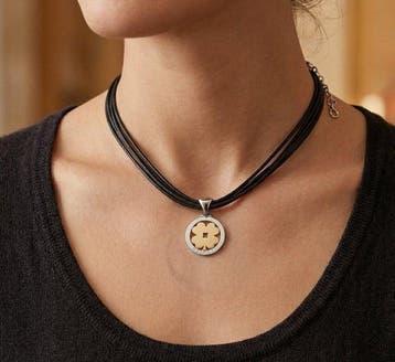 Bvlgari - Halsketting - 18 karaat Geel goud, Staal - BULGARI, Nieuw