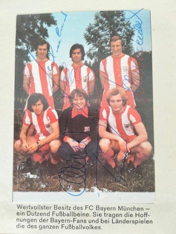 1972-1973 Bergmann König Fußball Gerd Müller Inclut le bon