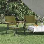 vidaXL Campingstoelen 2 st 54x55x78 cm oxford stof groen, Verzenden