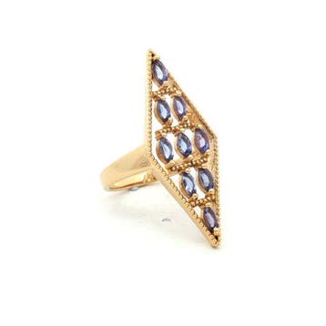 Sans prix de réserve - Bague Argent - 0.72ct. tw. Tanzanite, Nieuw