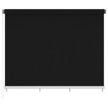 vidaXL Rolgordijn voor buiten 350x230 cm zwart, Verzenden, Nieuw