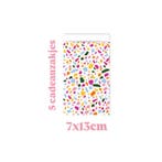 5 Cadeauzakje - Terrazzo color - 7x13cm (Per 5 stuks), Ophalen of Verzenden, Nieuw, Cadeauzakje