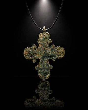 Middeleeuws Byzantijns Het Kruis van de Vier Evangelisten