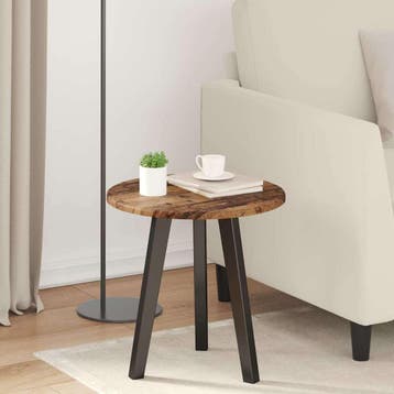 vidaXL Tafelblad Ø 40 x 1,5 cm Rond Bewerkt hout Oud hout, Verzenden, Nieuw