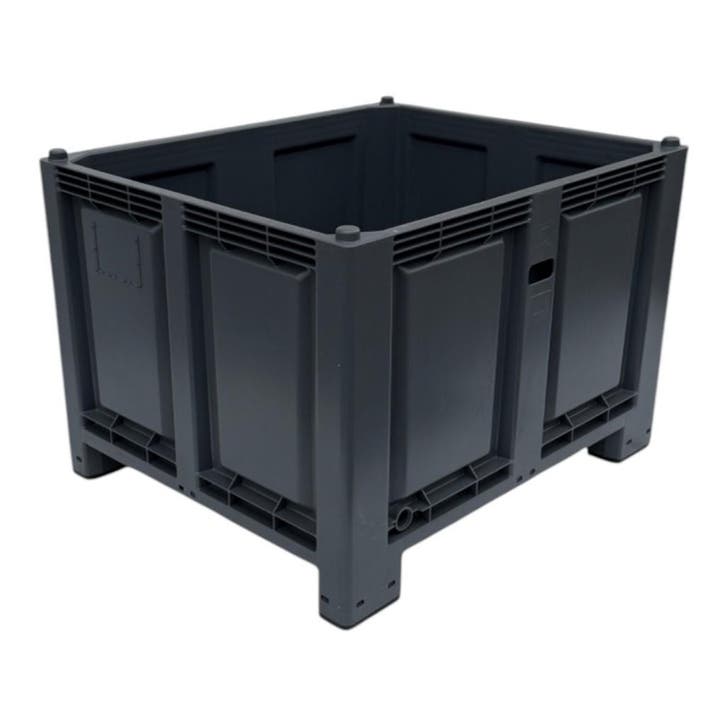 Kunststof palletbox PB011 nieuw zwart 1200 x 1000 x 830 mm, Bricolage & Construction, Casiers & Boîtes