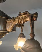 Lustre - Lustre Art déco de qualité rare avec 5 têtes de