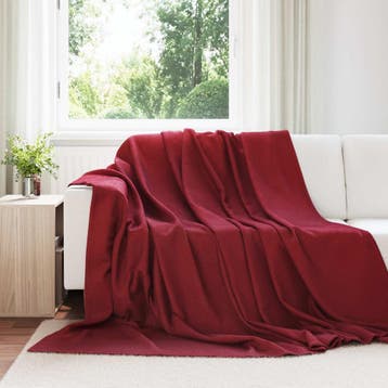 vidaXL Dekentjes 24 st Bordeaux Rood 240 x 220 cm 17.62 kg, Verzenden, Nieuw
