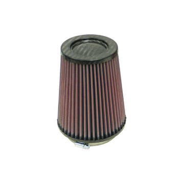 K&N Universeel filter - carbonvezel top - 102mm aansluiting,, Verzenden, Nieuw