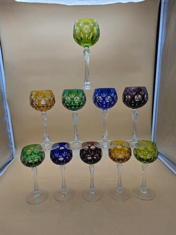 Nachtmann - Wijnglas (10) - druif - Kristal, Antiek en Kunst
