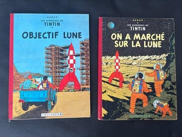 Tintin T16 + T17 - 2 Album - Herdruk, Livres