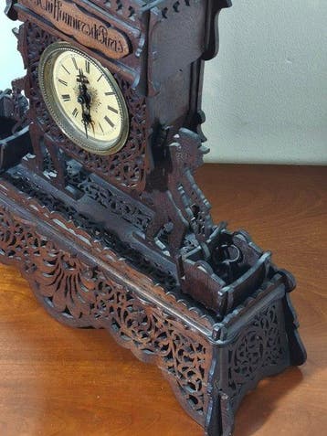 Figurale pendule - Antiek Hout - 1900-1910, 1910-1920 - De